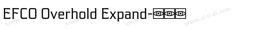 EFCO Overhold Expand字体转换